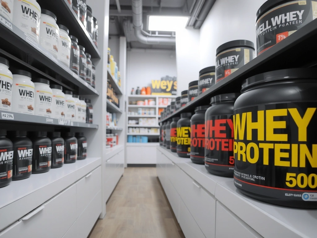 Polica sa suplementima u FitFuel prodavnici